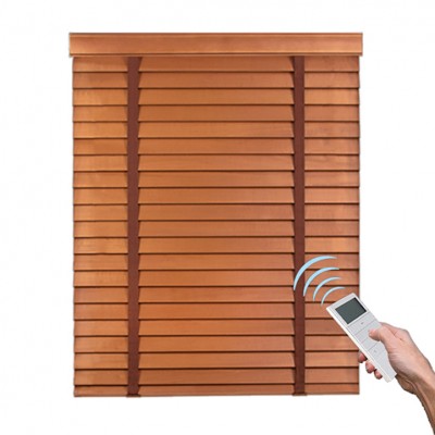 Somfy Wooden Remote Control Blind Motorized Wood Shades