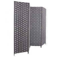 Wholesale Hand Woven Foldable Panel Decorative Wicker Rattan 3 Handcrafted Room Divider with custom