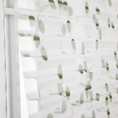 Motorised blackout 3D roller blinds printed Shangri-La power Blinds